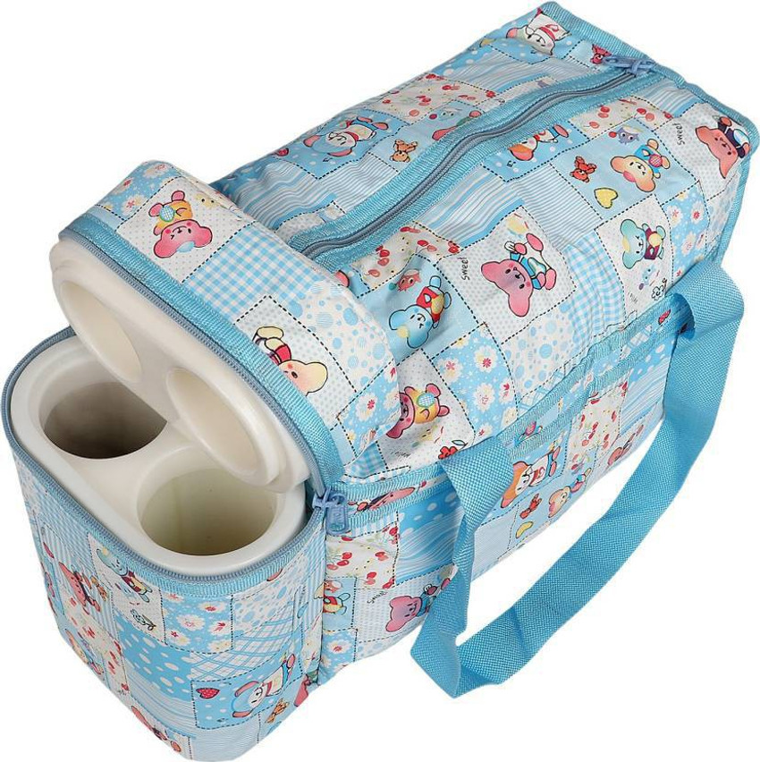 Baby bottle holder top for diaper bag