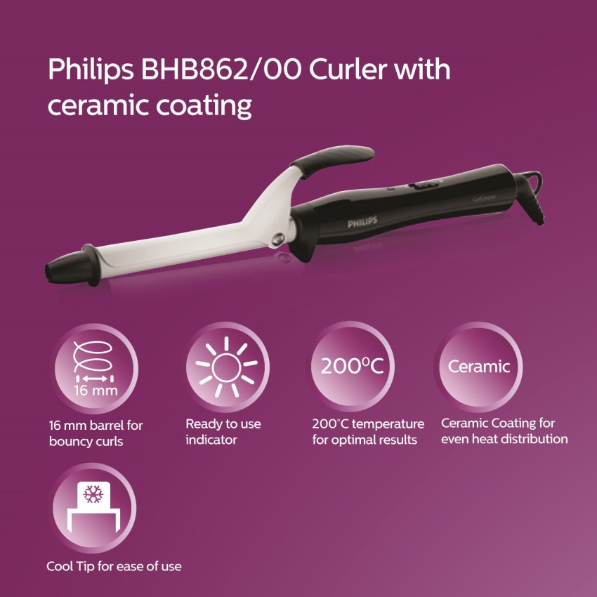 Philips hair clearance curler with straightener