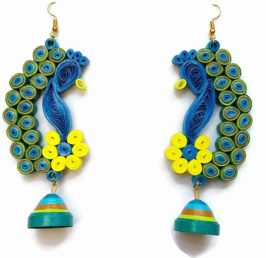 Quilling peacock new arrivals earrings