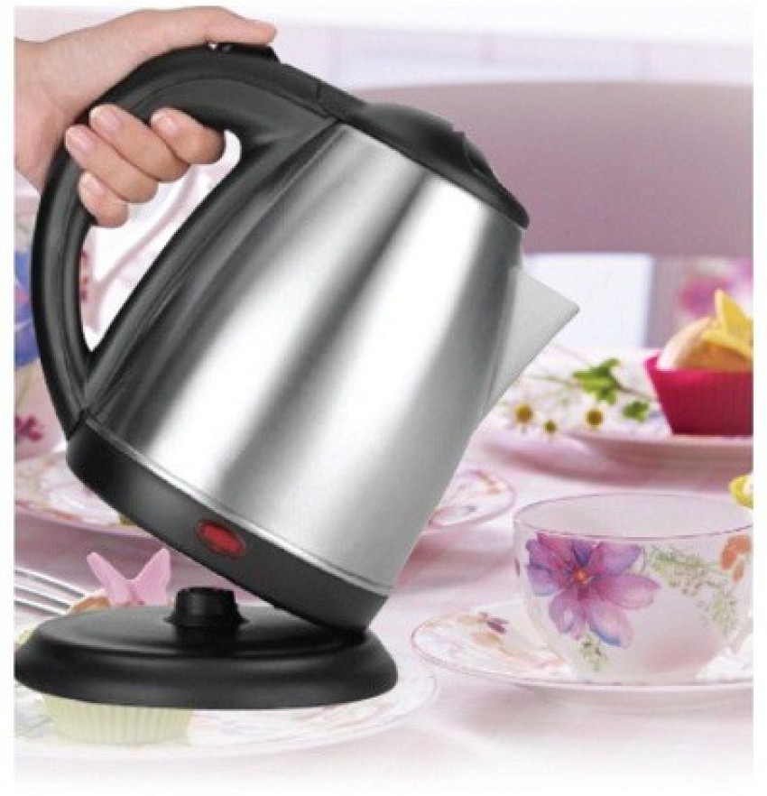 Siya Shine Tea Kettle/Tea and Coffee Maker/Milk Boiler/Water Boiler/Tea  Boiler/Coffee Boiler/Water Heater/Stainless Steel Kettle/Stainless Steel  Electric Cordless Electric Kettle (2 L, Silver), Electric kettle fast boil  1500W Electric Kettle Price in