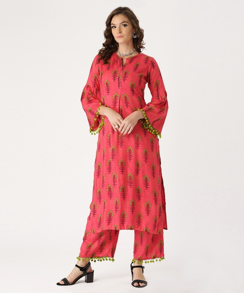 LIBAS Women Kurti Palazzo Set