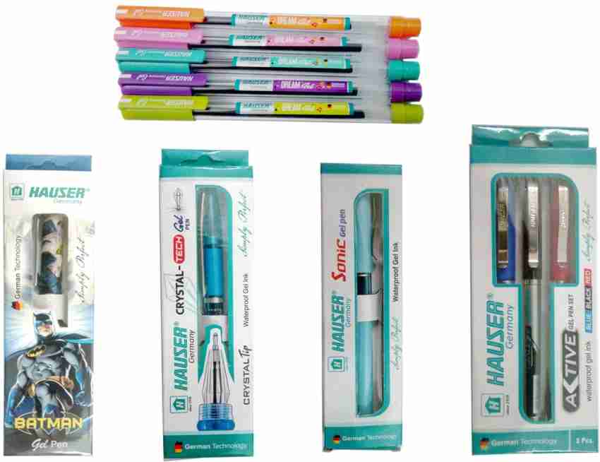 Buy HAUSER V2 Gel Pens 0.7 MM, 10 Pc Assorted Colored Pens, Pens