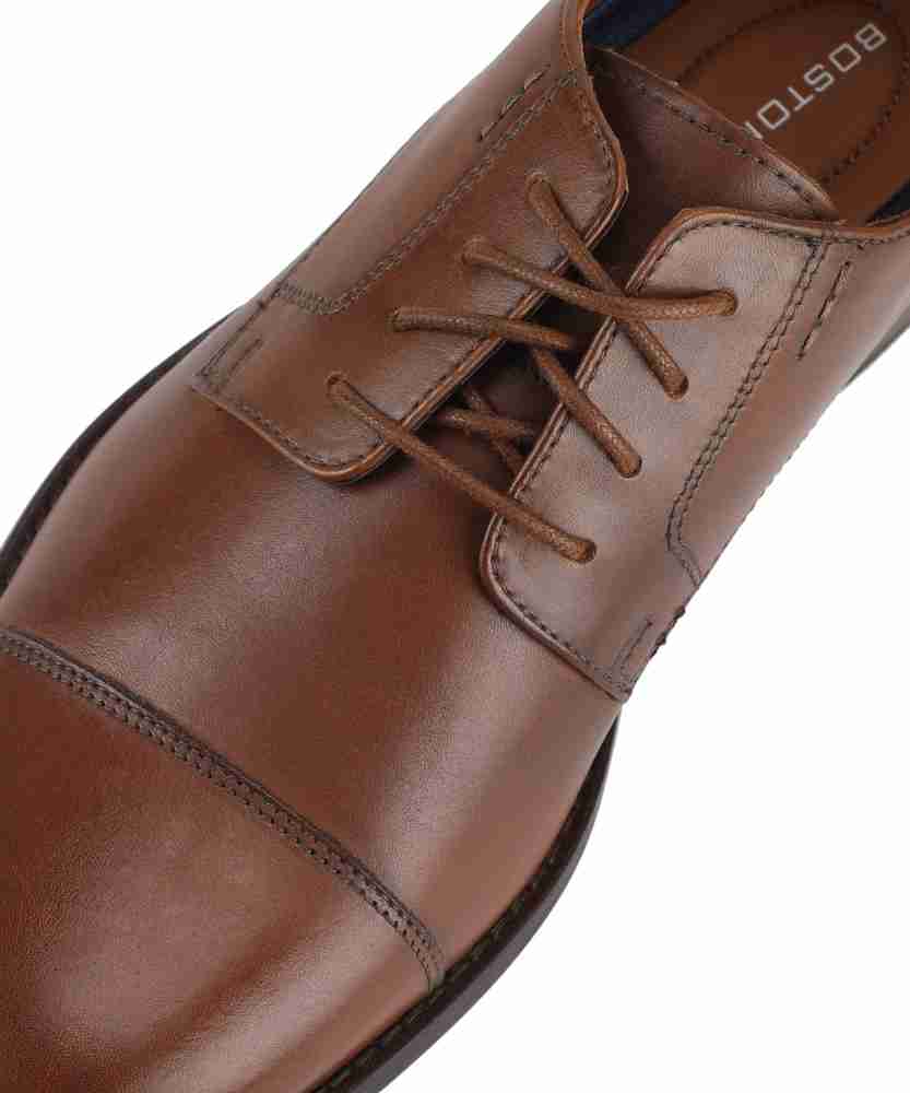 Bostonian Nantasket Cap Dark Tan Leather Lace Up For Men Buy Bostonian Nantasket Cap Dark Tan Leather Lace Up For Men Online at Best Price Shop Online for Footwears in