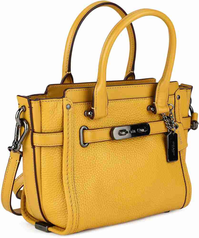 COACH Yellow Sling Bag Pb Lt Coh Swg 21 Flax Price in India Flipkart