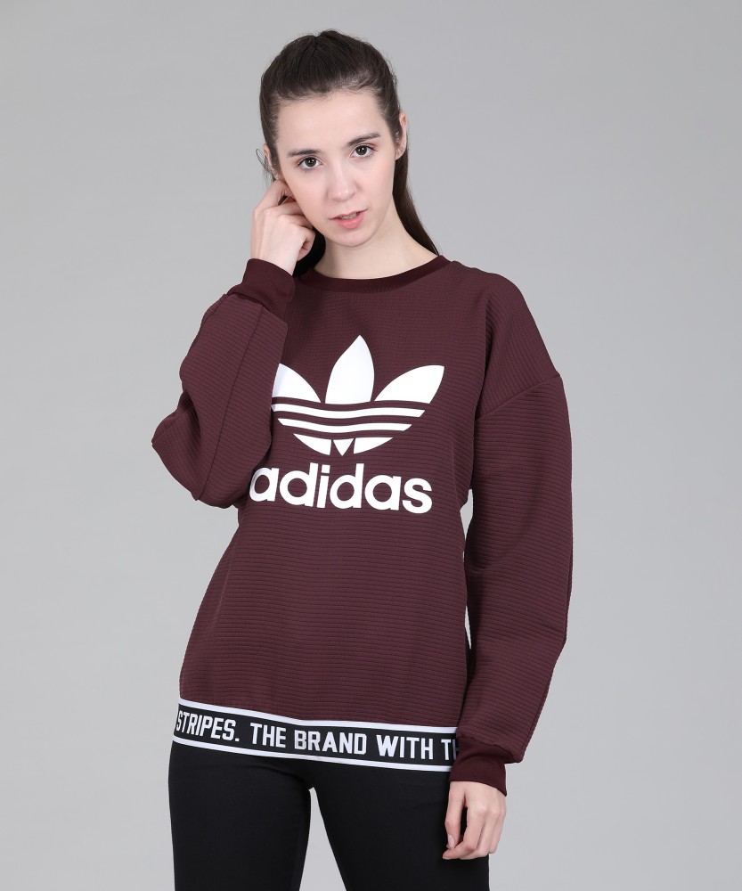 Adidas hotsell sweatshirt maroon