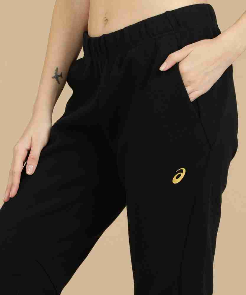 Asics Solid Women Black Track Pants Buy Asics Solid Women Black