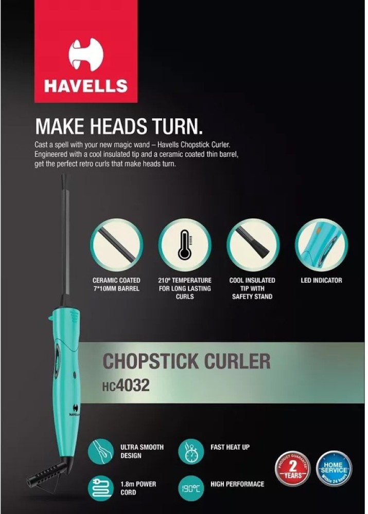 HAVELLS HC4032 Electric Hair Curler Price in India Buy HAVELLS HC4032 Electric Hair Curler online at Flipkart