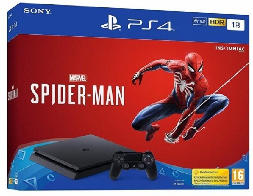 SONY PlayStation 4 1 TB with Marvel Spider Man Price in India - Buy SONY  PlayStation 4 1 TB with Marvel Spider Man Black Online - SONY 