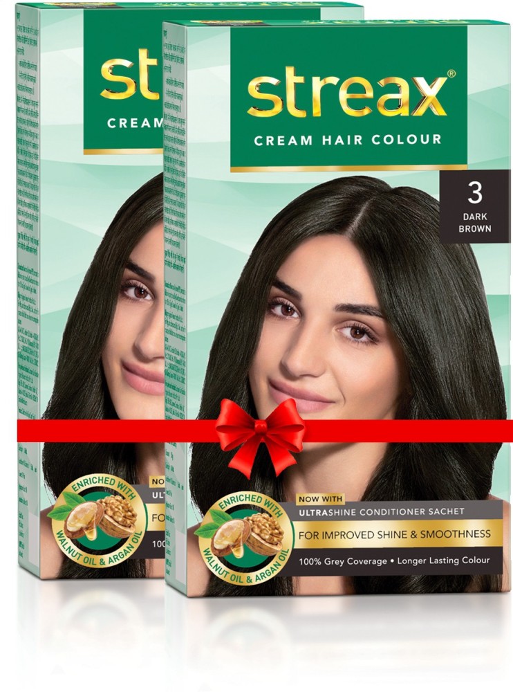 Buy Streax Cream Hair Color for Unisex, 60ml - 4.6 Reddish Brown (Pack of  8) Online at Best Prices in India - JioMart.