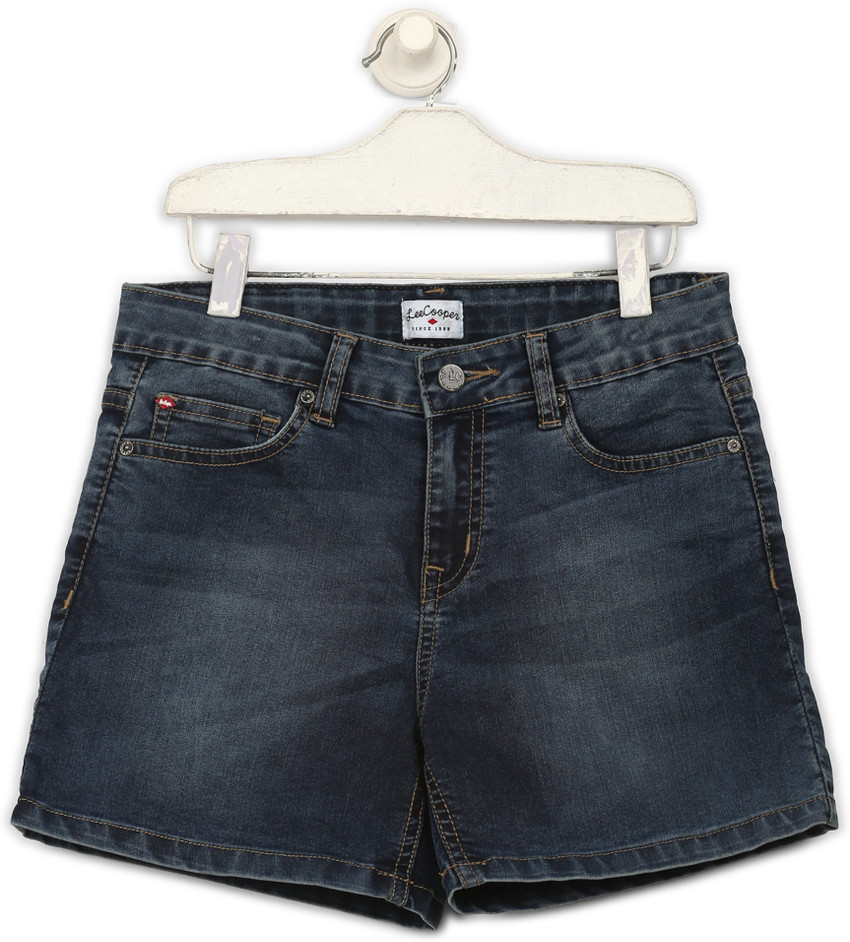 LEE COOPER Short For Girls Casual Solid Denim Price in India Buy LEE COOPER Short For Girls Casual Solid Denim online at Flipkart