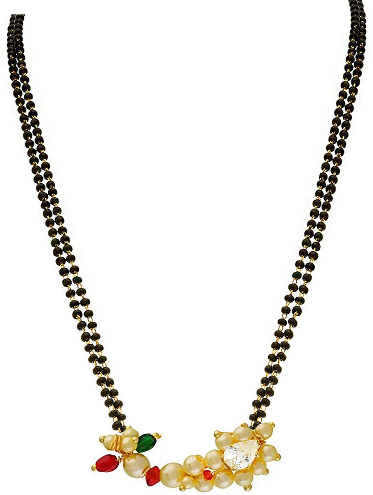 BUY FOR CHANGE LLP BFC 22k Gold Plated Nath Pendent Pearl Latest Mangalsutra with 24 inches Chain For Women Copper Mangalsutra Price in India Buy BUY FOR CHANGE LLP BFC 22k