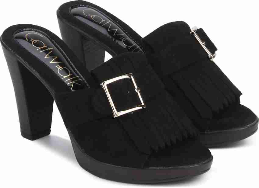 Catwalk black hot sale heels online