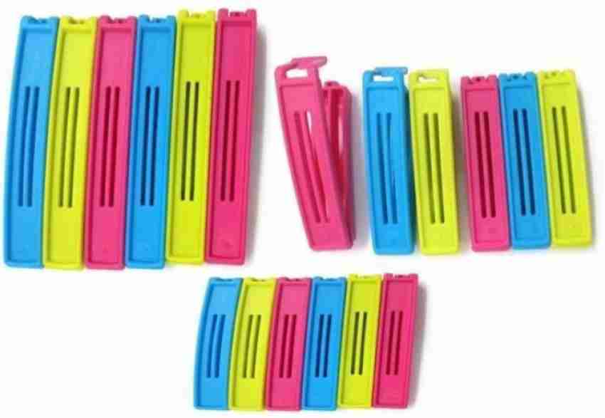 6pc Multi-Purpose Bag Clips Set, Mini 1.5 Chip Clips & 4 Snack Sealing  Clips