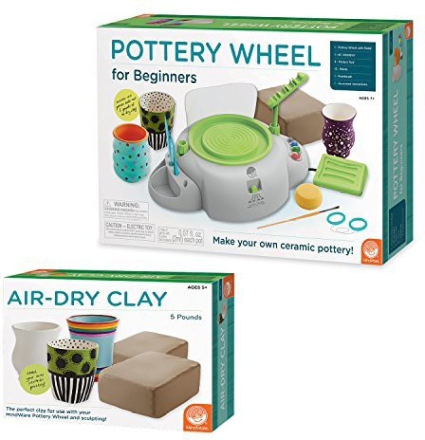 MindWare Pottery Wheel for Beginners with Clay Refill