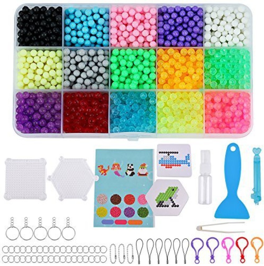 Buy Water Fuse Beads Kit 30 Colors 3600 Beads, Creative Beads Toy DIY Magic  Water Sticky Beads Complete Set for Children Beginners Online at  desertcartINDIA