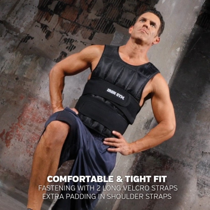 IRON GYM WEIGHT VEST 10 KG Black Weight Vest - Buy IRON GYM WEIGHT VEST 10  KG Black Weight Vest Online at Best Prices in India - Sports & Fitness