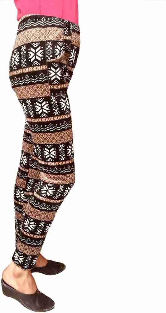 Ladies Printed Woolen Leggings at Rs 350
