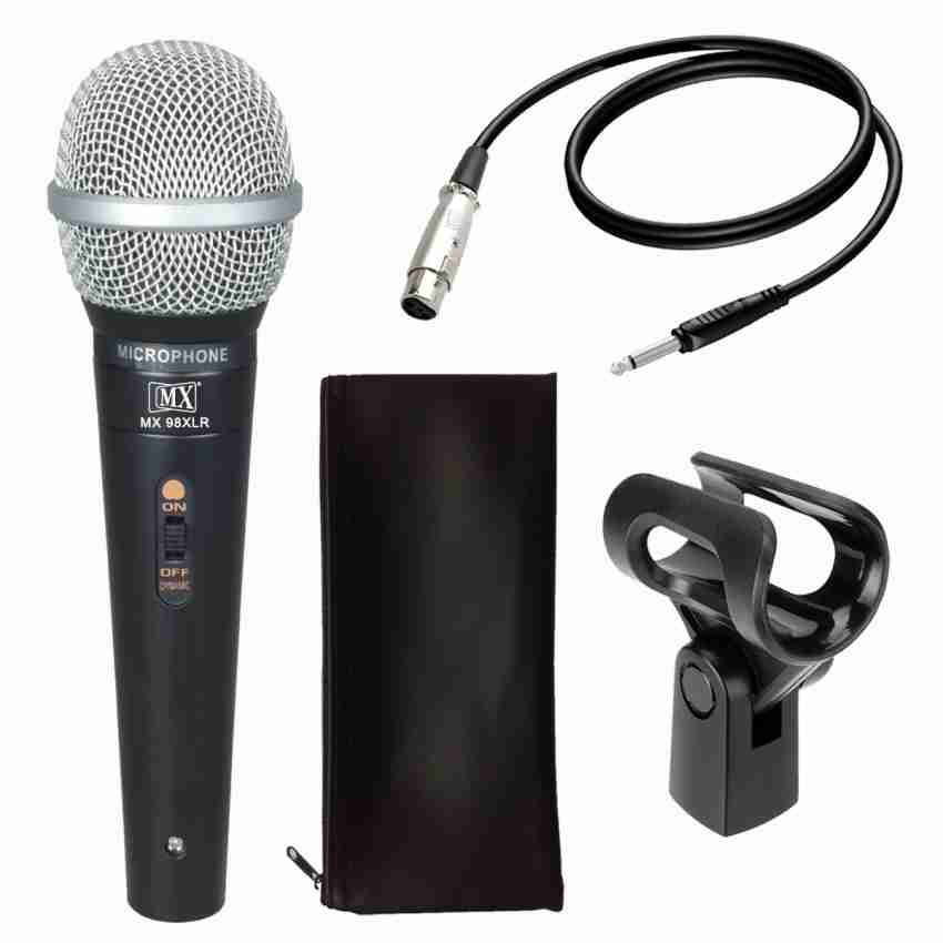 Vocal Dynamic Wired Microphone MX 98 XLR at Rs 900, Dynamic Microphone in  Vasai Virar