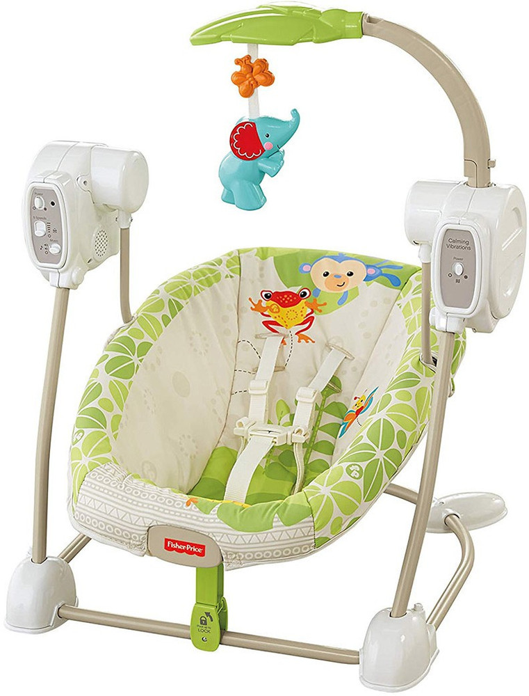 FISHER PRICE SpaceSaver Swing and Seat Rainforest Friends Swings Buy Baby Care Products in India Flipkart