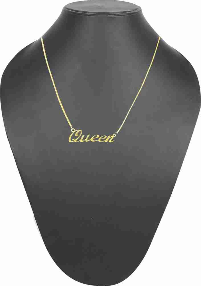 Catwalk queen online brass necklace