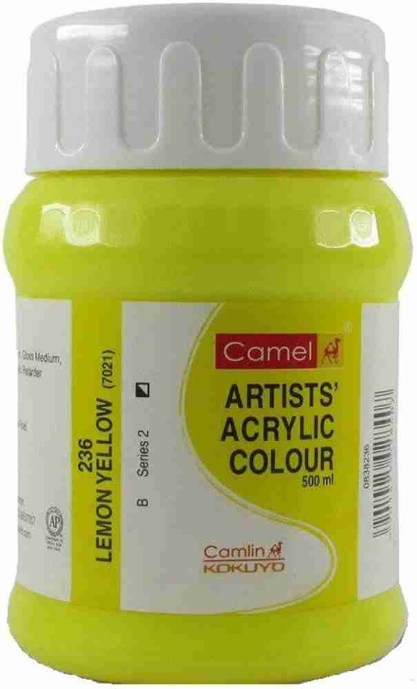 Camel Kokuyo Artist Acrylic Colour jar 500ml titanium White  423 