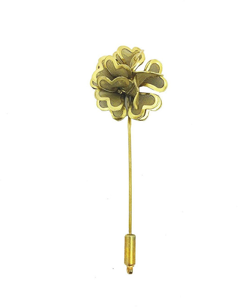 Metal flower cheap lapel pin