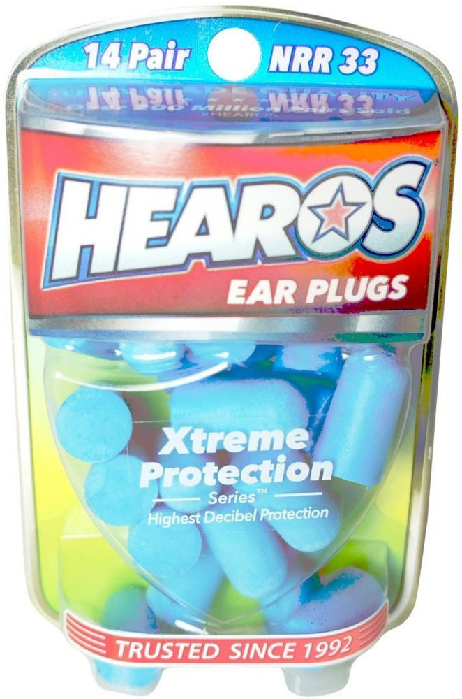 Hearos xtreme 100 pair foam ear plugs with nrr 33 noise canceling hearing store