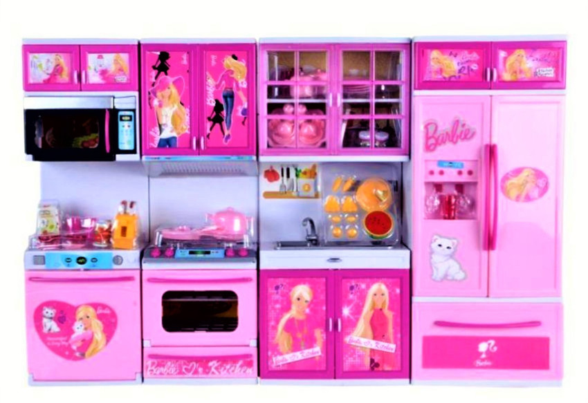 Big barbie kitchen set top