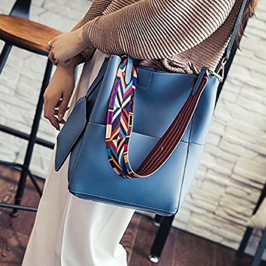 Buy LACIRA Women Blue Shoulder Bag Blue Online Best Price in