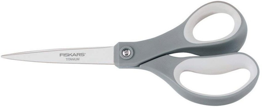 Fiskars 154090-1002 Everyday Titanium Adult Scissors 2 Pack, 8 Inch, Gray  Scissors - Paper 