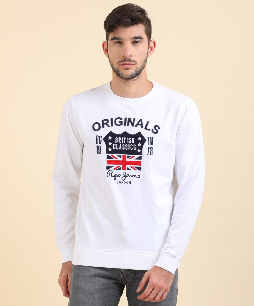 Pepe Jeans Full Sleeve Graphic Print Men Sweatshirt Buy Pepe