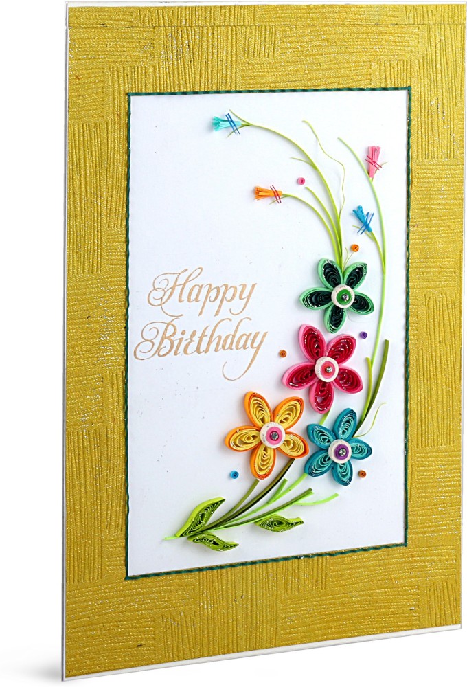 Craft Paper Quilling Greeting Cards, Handmade Greeting Quilling Card, Size:  A1,A2 at Rs 150/piece in Ahmedabad