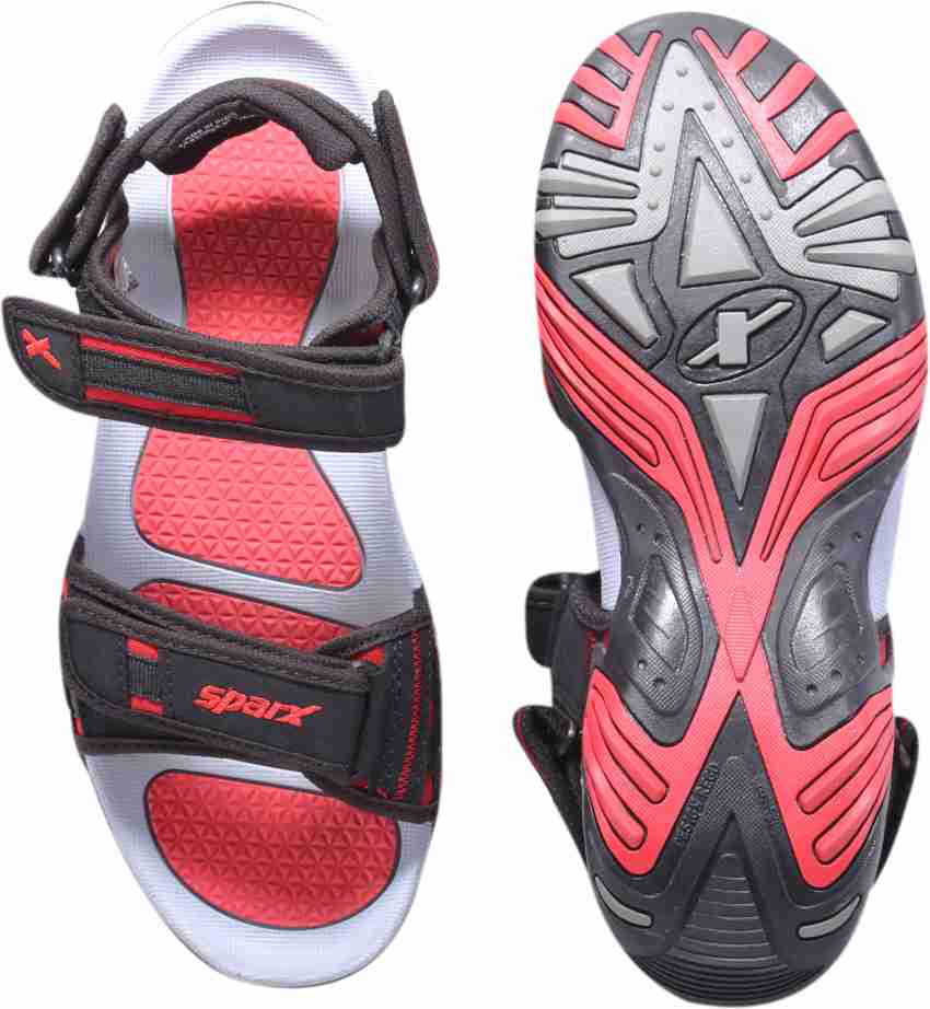 Sparx Sparx Men SS 428 Black Red Floater Sandals Men Grey Black Red Sports Sandals