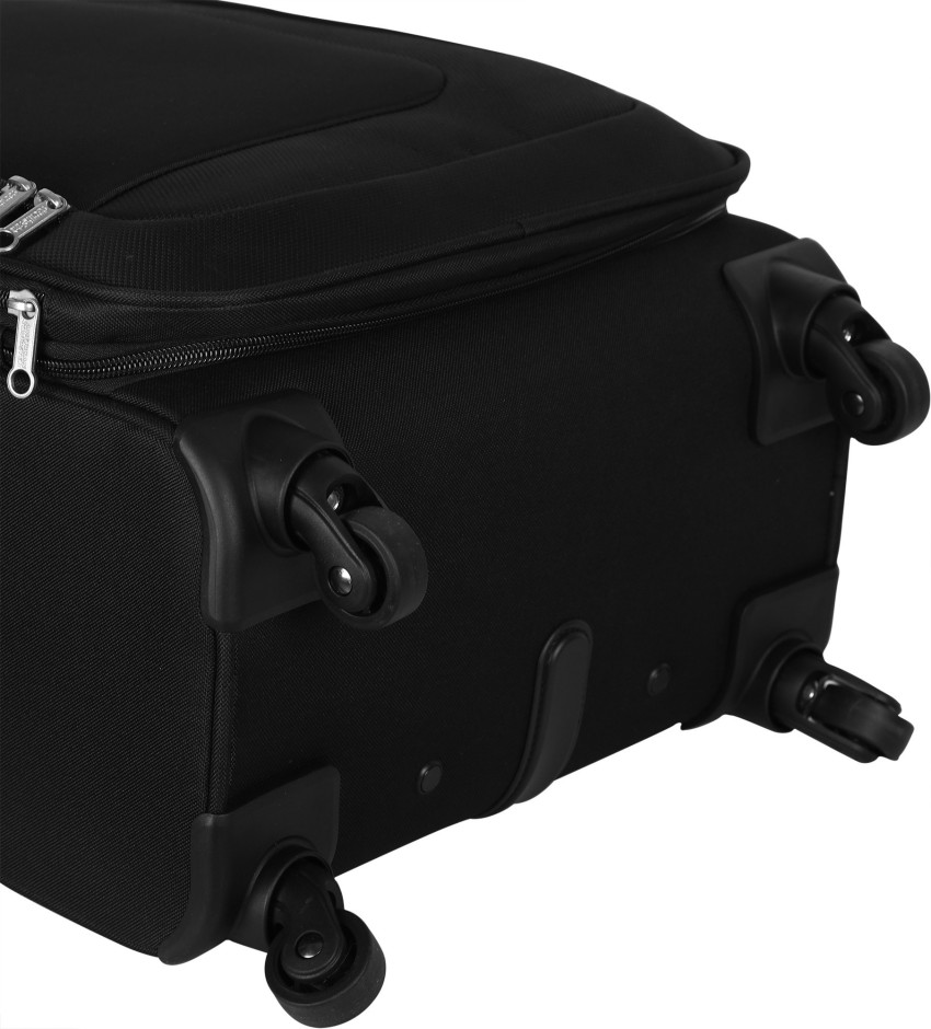 AMERICAN TOURISTER Nuvo Expandable Cabin Suitcase 4 Wheels 22 inch Black Price in India Flipkart