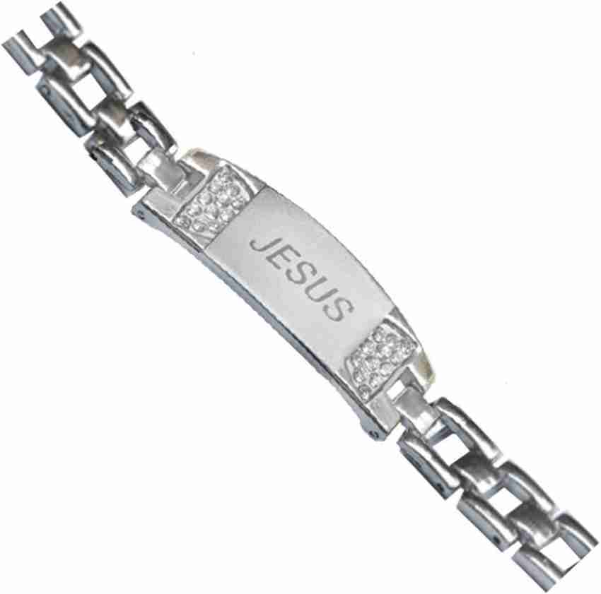 Mens silver bracelet flipkart outlet