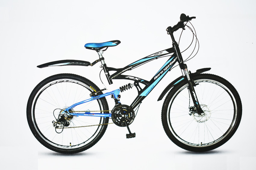 HERO Sprint RX1 Dual Suspension Disc Brake Bike For Adults Blue