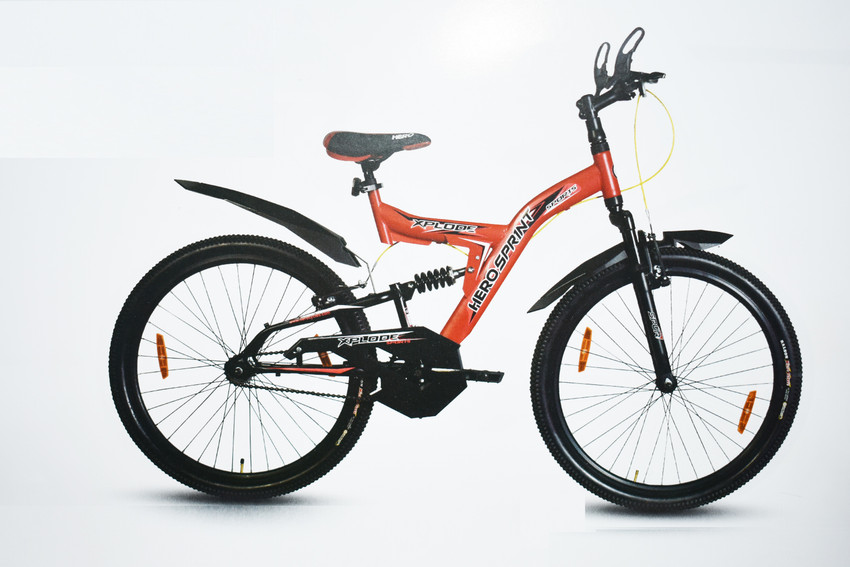 HERO Sprint Xplode Dual Suspension Sports Bike For Teenagers Red