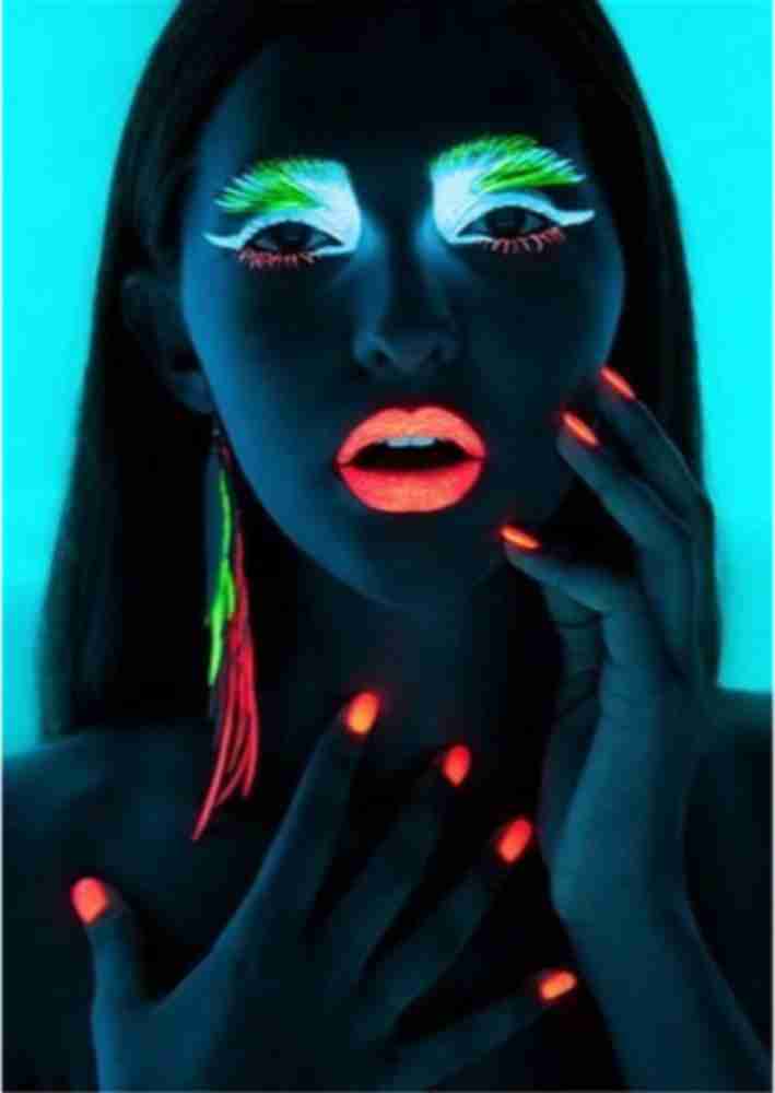 Travelwant 6 Color UV Body Paint Black Light Neon Make-Up - Bodypainting Neon Blacklight Bodypaint Face Paints, Men's