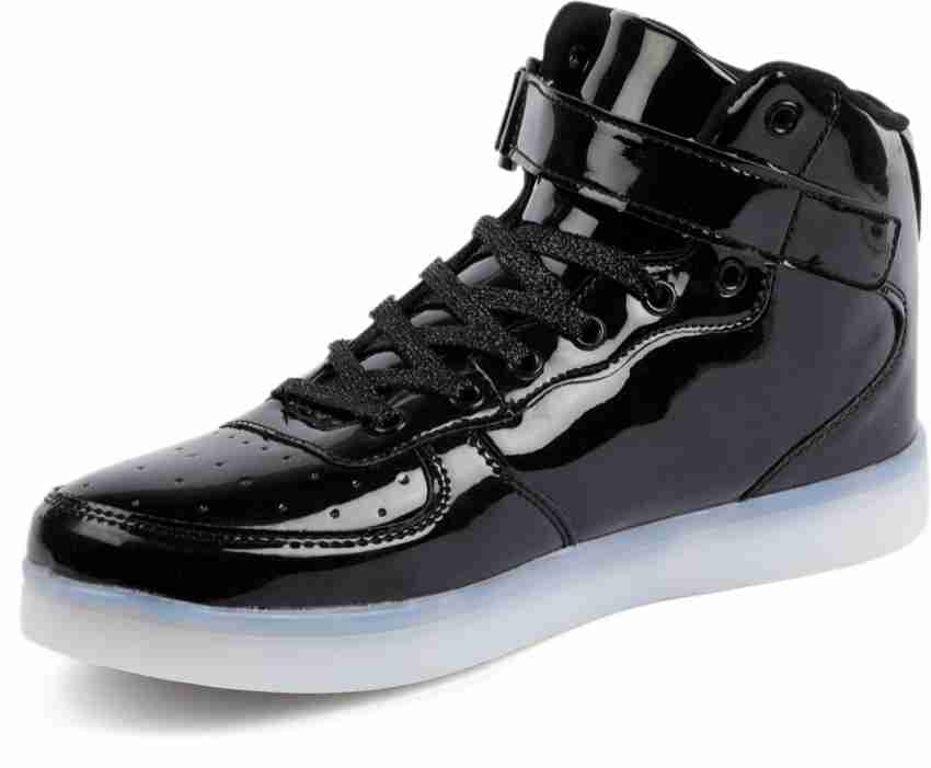 Nike high top light best sale up shoes