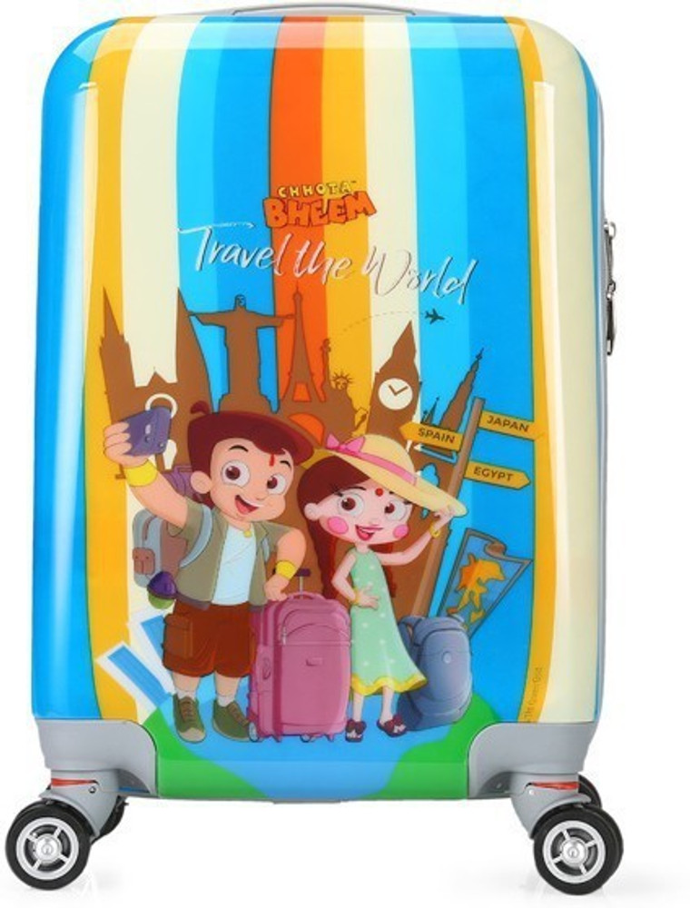 FORTUNE Chhota Bheem Travel the World 18 Inch Kids Luggage Trolley
