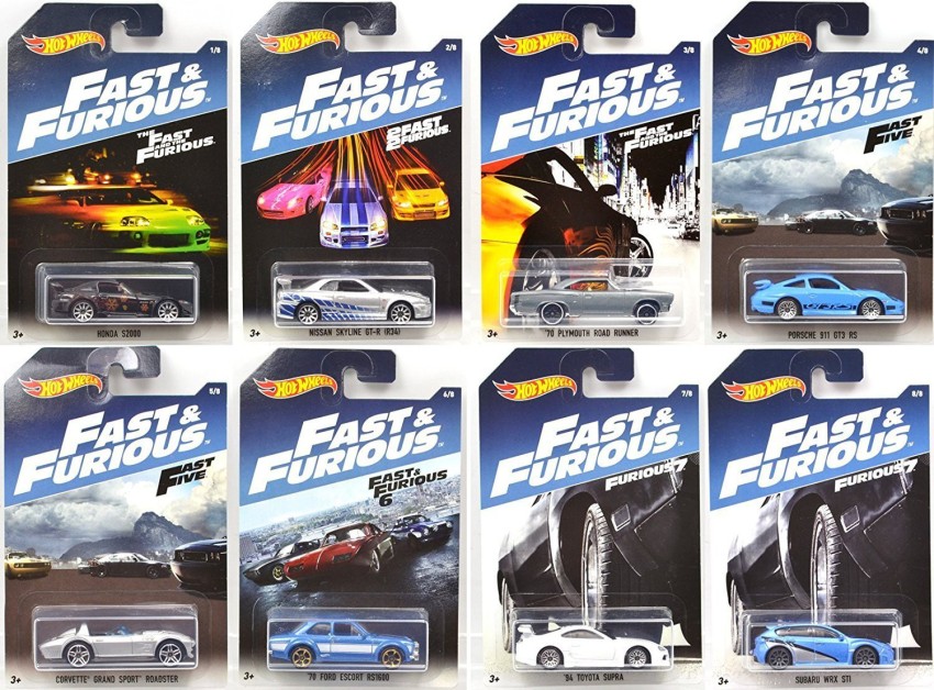 HOT WHEELS Fast & Furious Collectible 1:64 Dwb68 8 Cars Pack