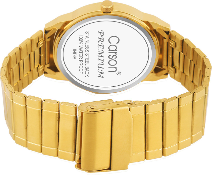 Carson Premium Gold Plated Analog Watch For Men Buy Carson
