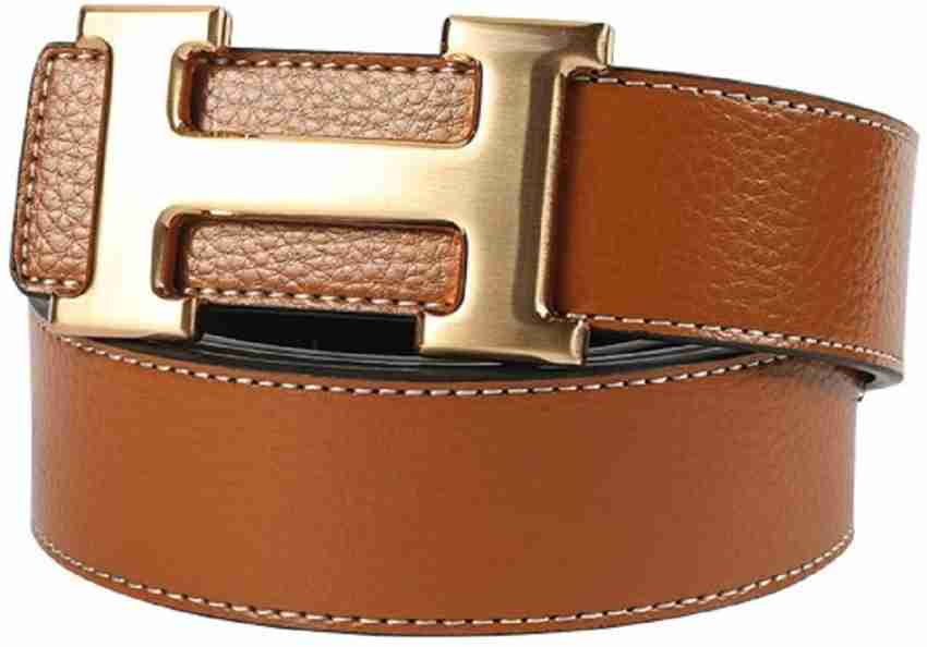 Reversible Belt Man or Woman Luxury in Leather Orange & Brown | Delage