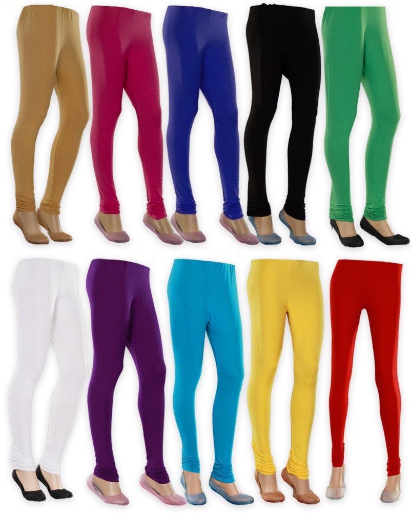 Women Leggings / leggings / women multiclor leggings pack of 10 / girls  leggings / combo pack leggings / PR PINK
