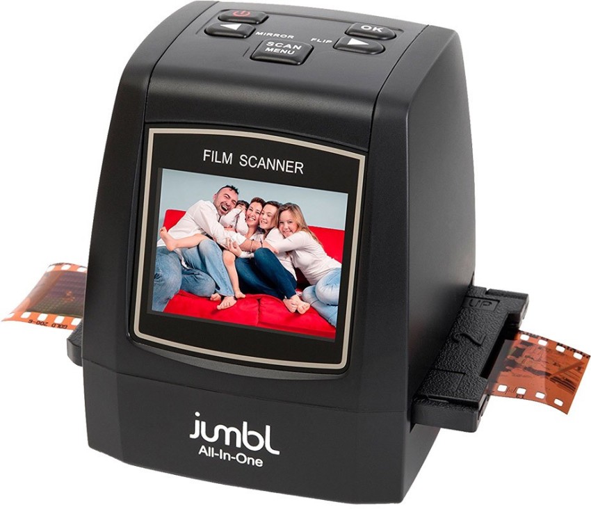 Jumbl 22MP All-in-1 Film & Slide Scanner w/Speed-Load Adapters for