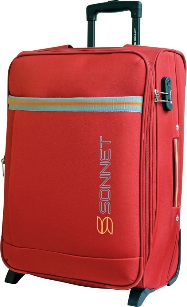 Sonnet Sparkle ABS/Polycarbonate 67 CMS Check-in Luggage (Minimal Red) :  : Fashion