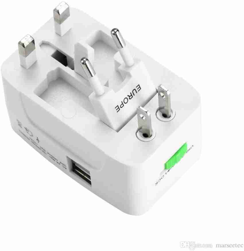 Universal Adapter Worldwide Travel Adapter with Built in Dual USB