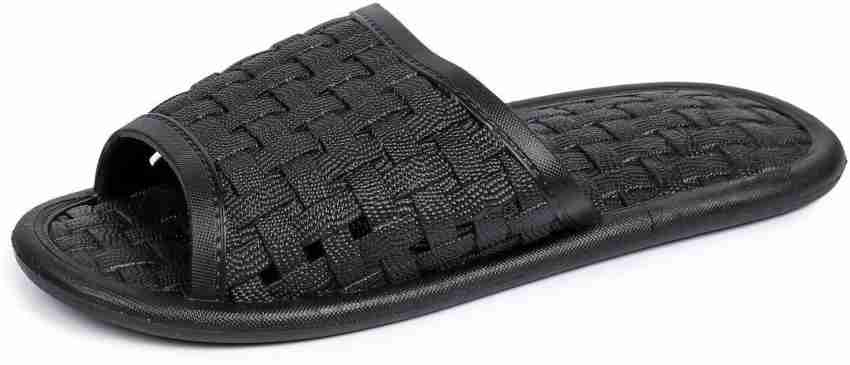 Brauch Men Black Stylish Bathroom Slippers Buy Brauch Men Black