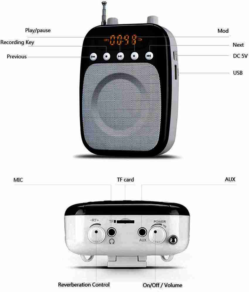 Buy LAPLOMA Electronic Space Portable Loudspeaker With Microphone