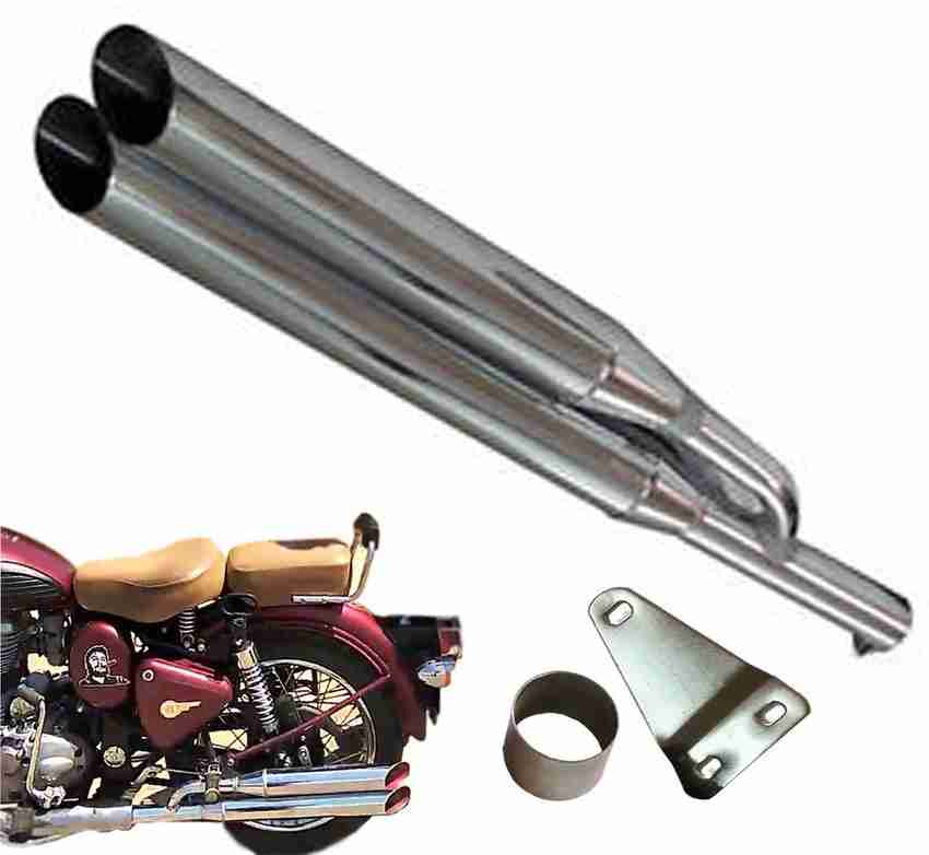 Double barrel exhaust for royal enfield online